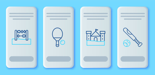 设线球拍和球沙堡算盘和图片下载