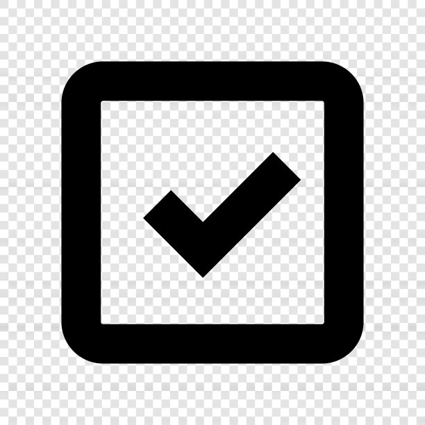 简单紧凑的复选框图标。向量。图片下载