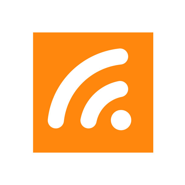 RSS框图标。Feed和新闻订阅按钮。向量。图片下载