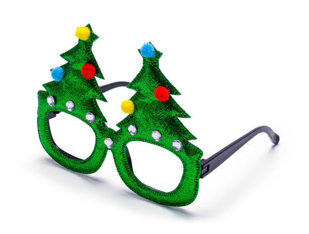 圣诞树眼镜图片下载