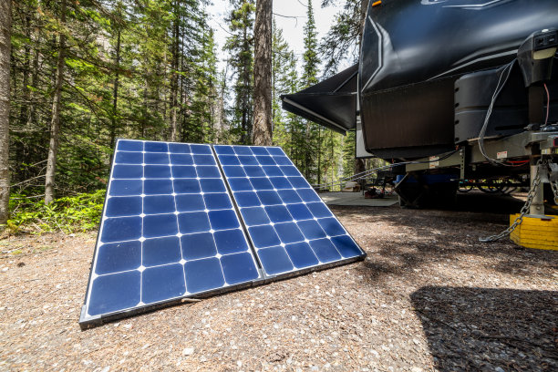 户外露营用便携式太阳能电池板图片下载