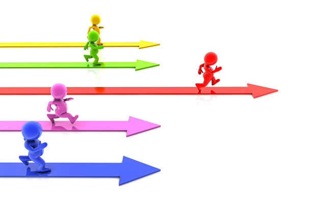 业务团队领导者。团队合作的概念。从人群中脱颖而出图片下载