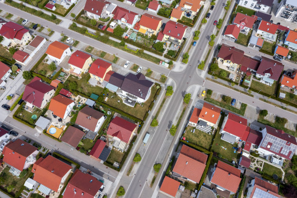 居民区的鸟瞰图图片下载