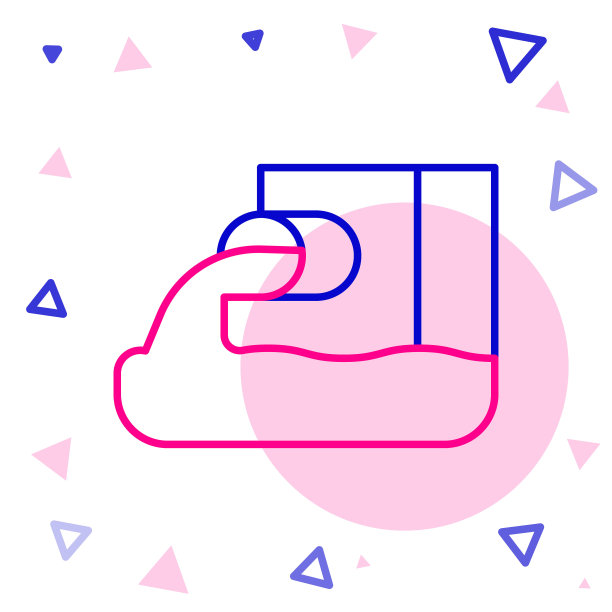 线废水图标隔离在白色背景上。污水管。液体从管道流入河里。彩色轮廓概念。向量图片下载