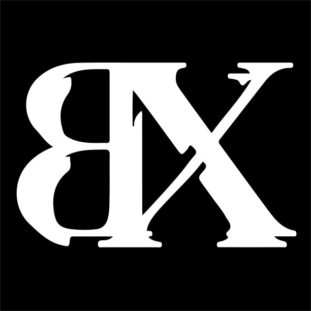 有创意的现代的初始BX XB BX图片下载