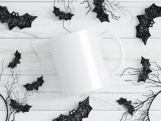 万圣节内部的马克杯模型图片下载