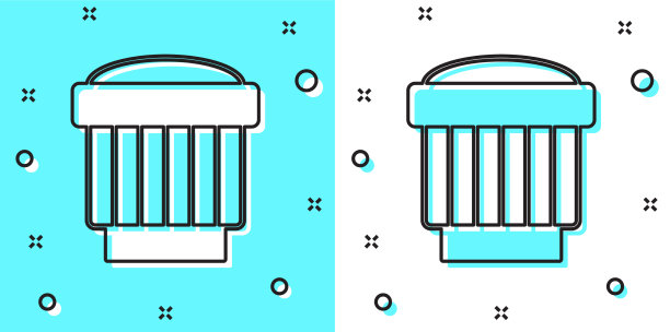 黑线相机照片镜头图标隔离上图片下载