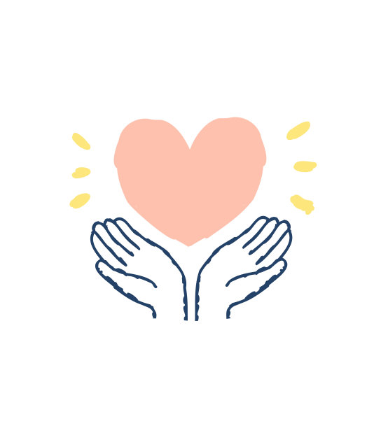 心形记号和手掌图片下载