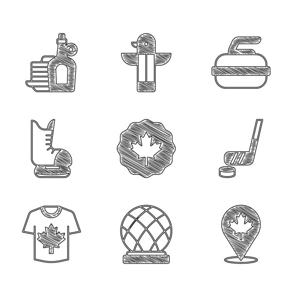 加拿大枫叶蒙特利尔生物圈结冰图片下载