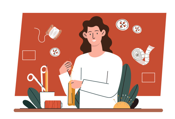 手工缝纫概念图片下载