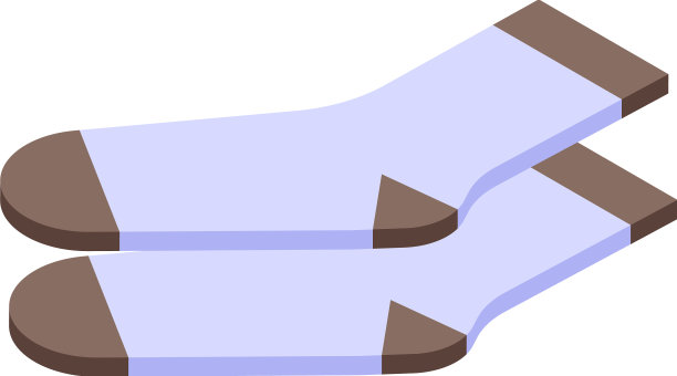 纺织品袜子图标等距冬季袜子图片下载