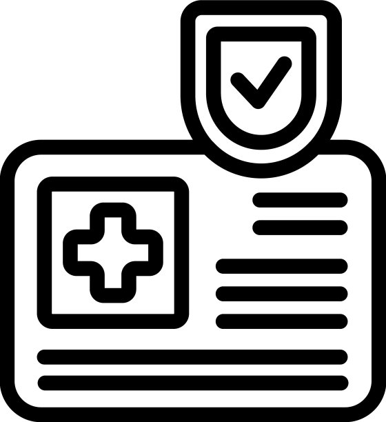 保险卡图标概述医疗健康图片下载
