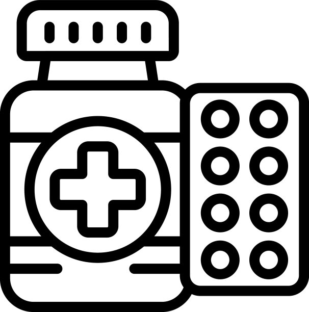 药丸图标勾勒心脏心脏图片下载