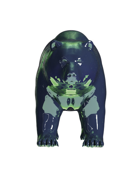 3D渲染，插图熊动物图片下载