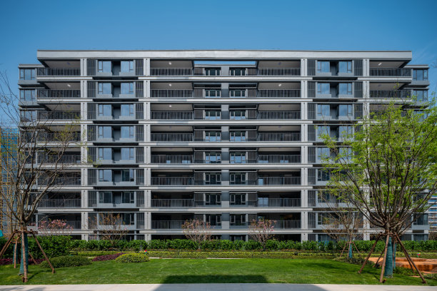 现代高层住宅小区建筑园林景观图片下载