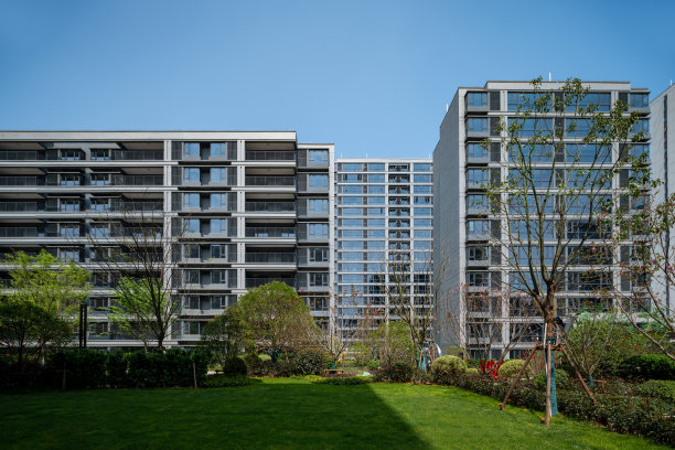 现代高层住宅小区建筑园林景观图片下载