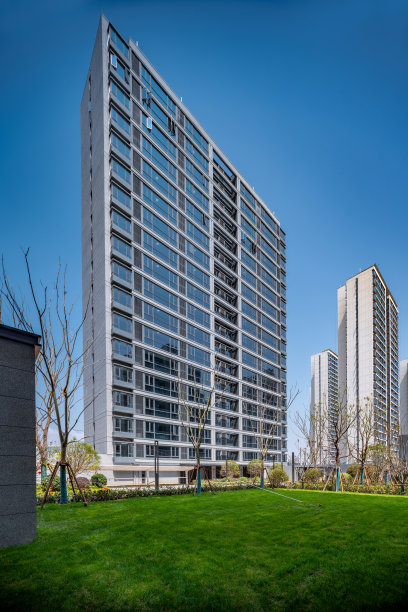 现代高层住宅小区建筑园林景观图片下载