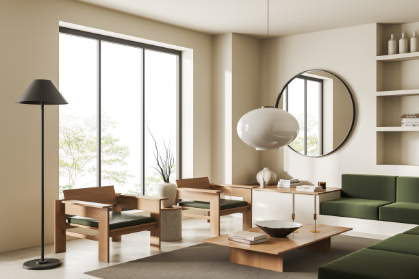 会议室内部有沙发和座椅，带窗户的架子图片下载