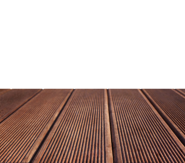 白色背景上的空木桌图片下载