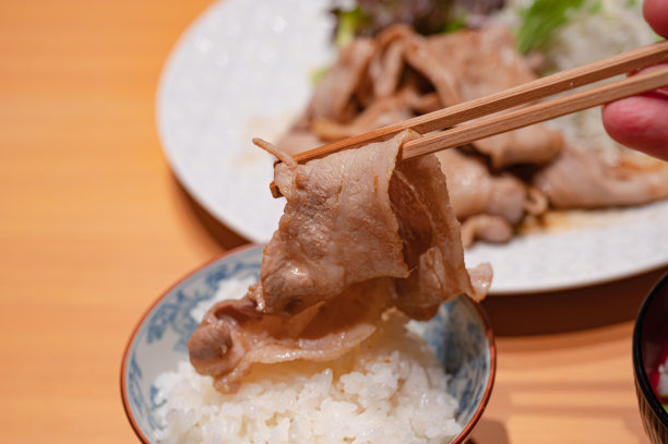 姜炒猪肉套餐日本菜图片下载