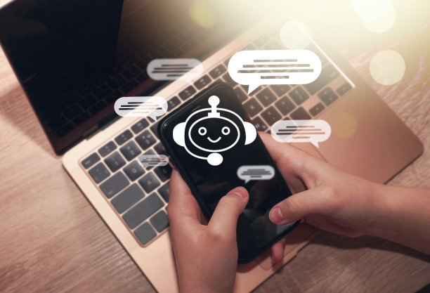 聊天机器人服务和未来营销概念客户使用聊天机器人、虚拟助手在线服务。图片下载