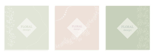 优雅的框架，背景，花卉花环，圆形字母与手绘野生草药和花卉图片下载