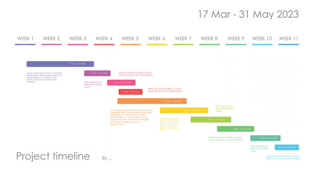 时间轴项目路线图项目图表业务信息图表模板。11周10步现代时间轴图与演示矢量时间轴路线图信息图。图片下载