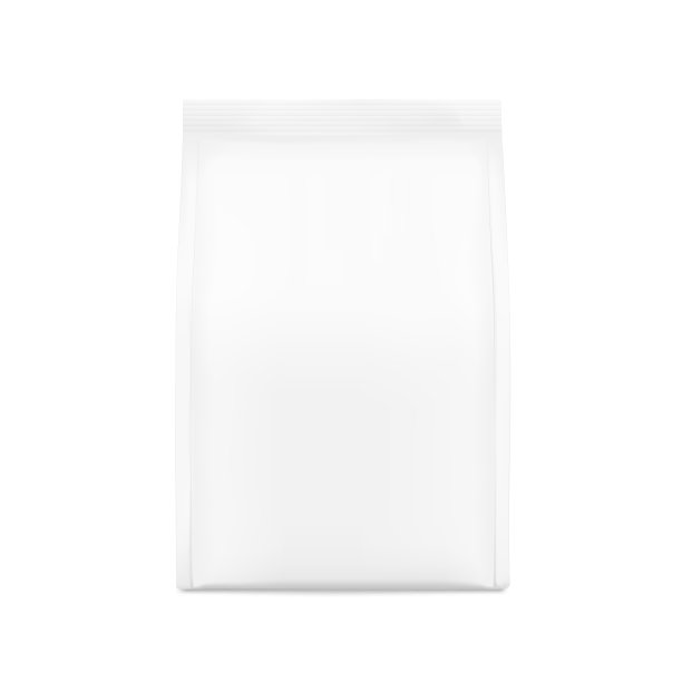 超现实的gusseted包模型。前视图。矢量插图隔离在白色背景上。图片下载