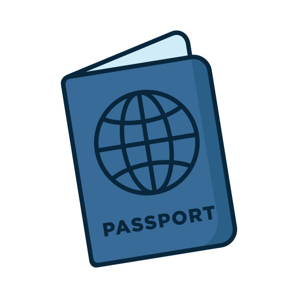 护照图标矢量设计模板简单而现代图片下载