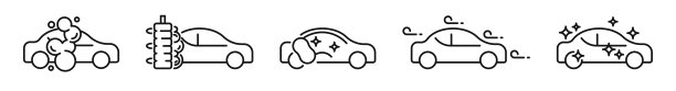 汽车清洗。洗车。洗车图标。清洁服务图片下载