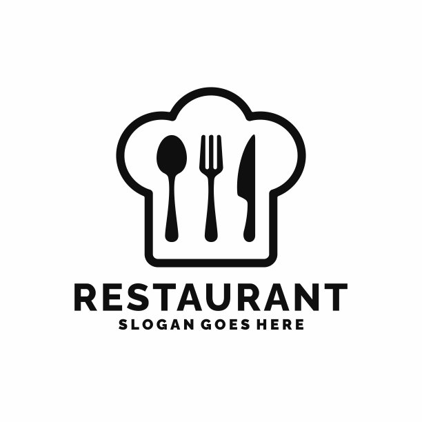 餐厅，恢复，美食广场，咖啡馆的标志图片下载