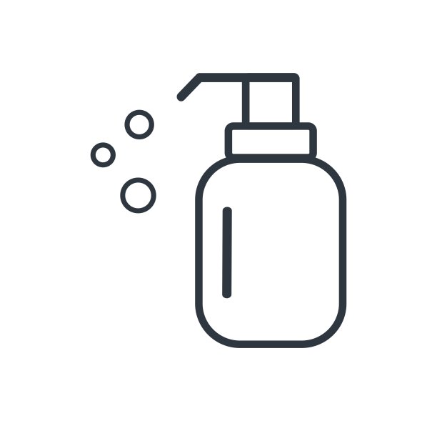 简单的分配器图标标签和包装图片下载