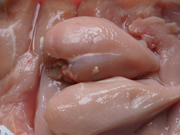 生鸡胸肉的特写镜头图片下载