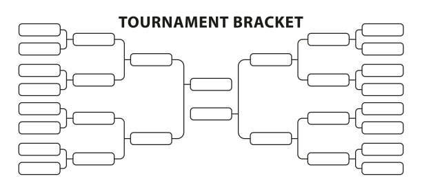 比赛托架。足球冠军计划。足球运动。世界锦标赛的锦标赛。空比赛信息图模板。矢量图图片下载