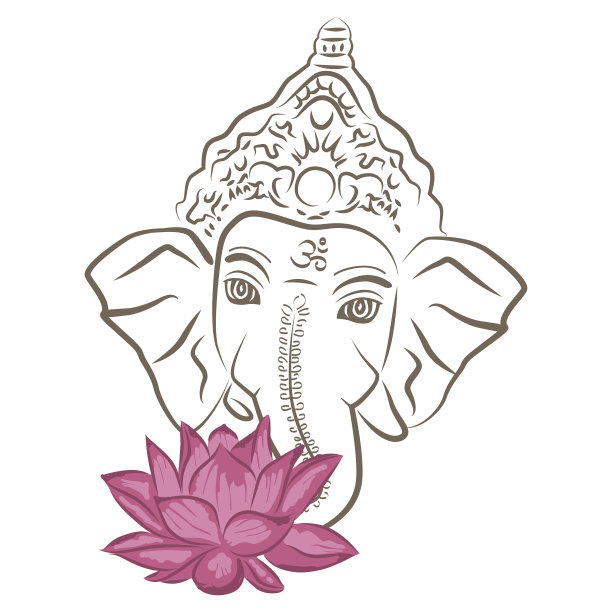 甘尼萨头，矢量图形设计图片下载