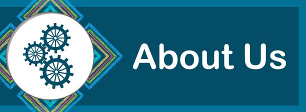 关于我们蓝色彩色方块齿轮文字圆图片下载