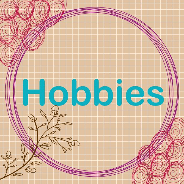 爱好粉红色紫色绿松石花女性文本图片下载