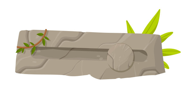 石头丛林按钮或面板图片下载