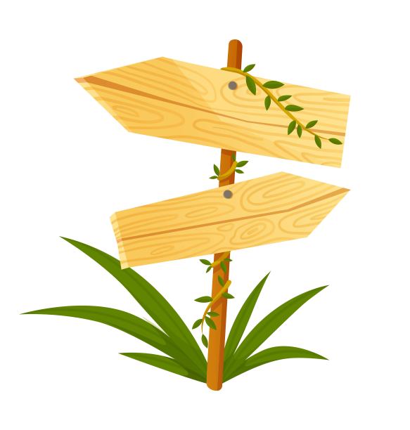 丛林风格的木质标牌图片下载