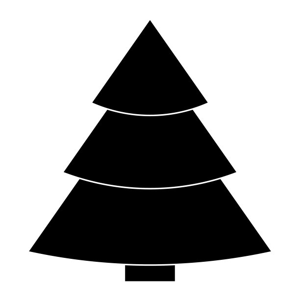 圣诞节的圣诞树概念的简单插图图片下载