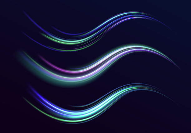 未来的霓虹灯路线。图片下载