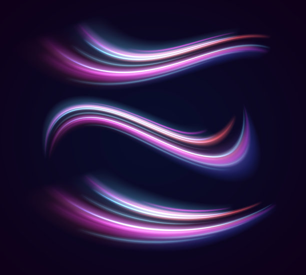 未来的霓虹灯路线。图片下载