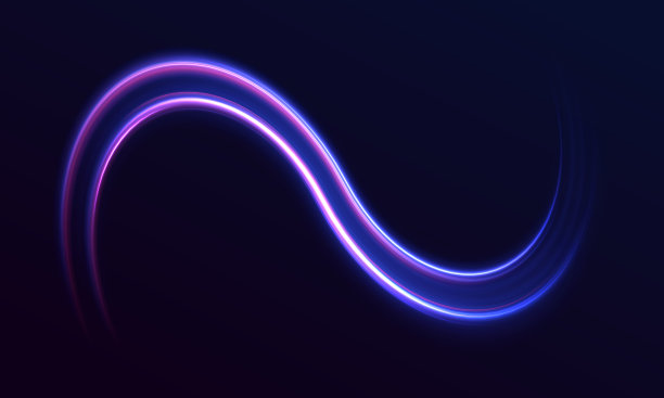 未来的霓虹灯路线。图片下载