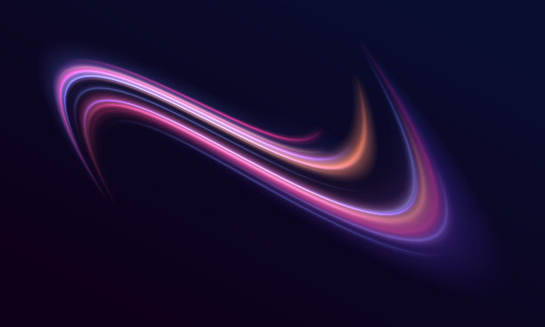 未来的霓虹灯路线。图片下载