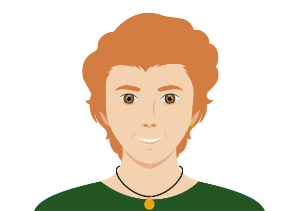 快乐的英俊男子矢量 портрет图片下载