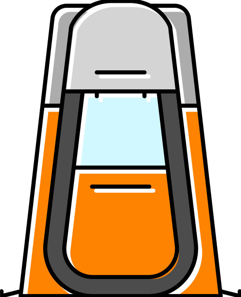 放松帐篷度假的颜色图标图片下载