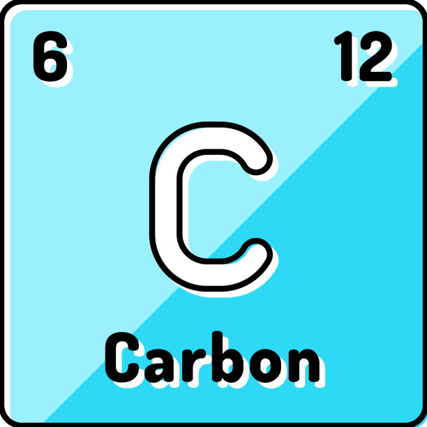碳化学元素颜色图标图片下载
