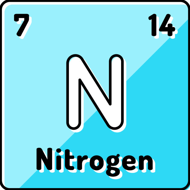 氮化学元素颜色图标图片下载