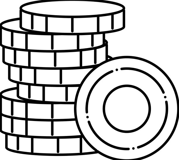 叠钱金线图标图片下载