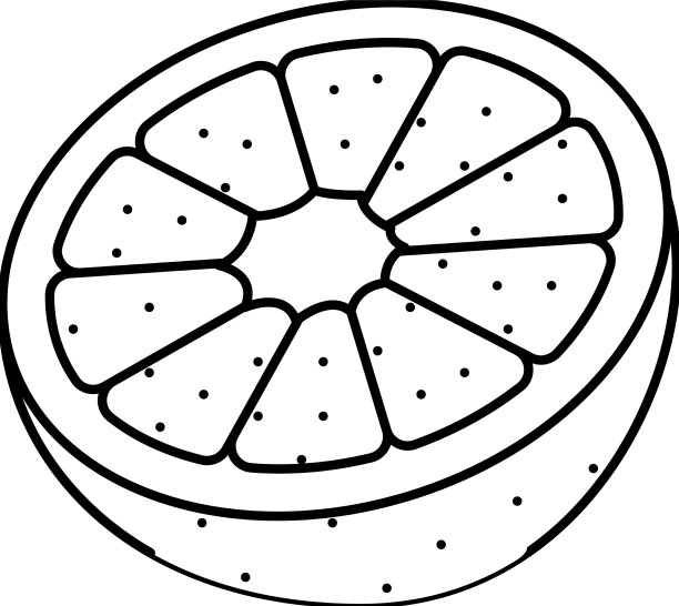 橘色橘色线图标图片下载